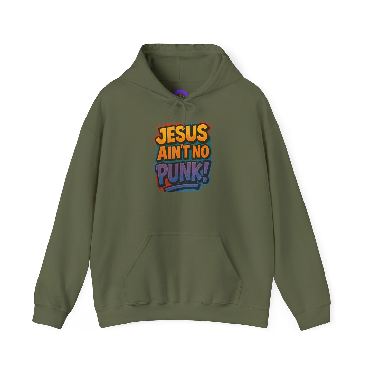 Jesus Ain't No Punk! Hoodie, Unisex Sweatshirt, Funny Christian Gift, Casual Wear, Streetwear Style, Unique Religious Apparel