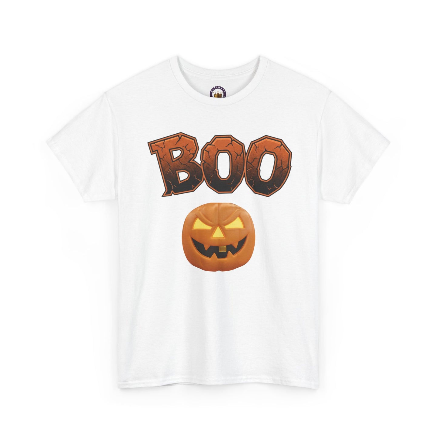 Halloween Boo T-Shirt | Spooky Season Heavy Cotton Tee, Cute Ghost Fall Apparel, Unisex Trick or Treat Top, Pumpkin Patch Outfit