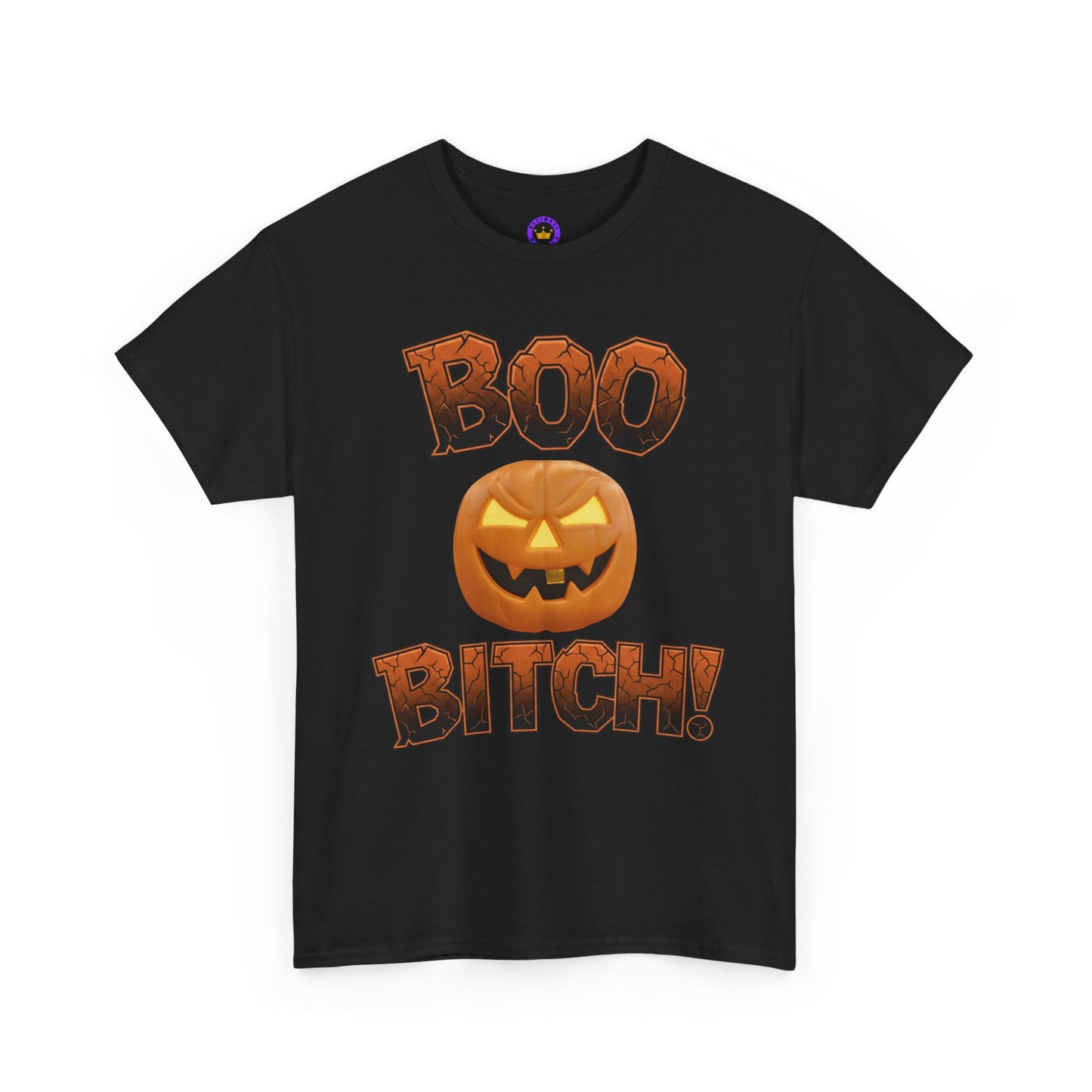 Halloween Tshirt Funny Spooky Pumpkin Face Tee Shirt Adult Apparel Costume Alternative Jack Lantern Graphic Design Cotton Fabric Boo Text