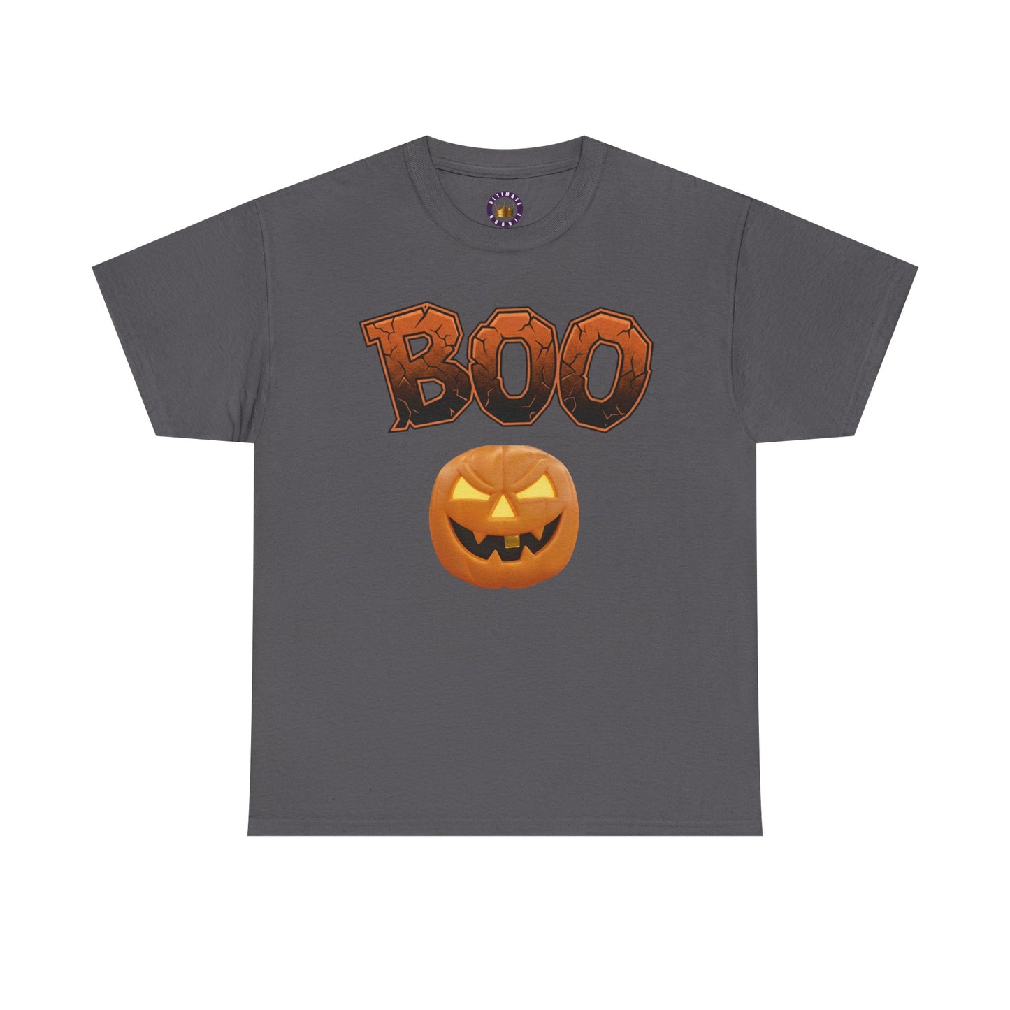 Halloween Boo T-Shirt | Spooky Season Heavy Cotton Tee, Cute Ghost Fall Apparel, Unisex Trick or Treat Top, Pumpkin Patch Outfit