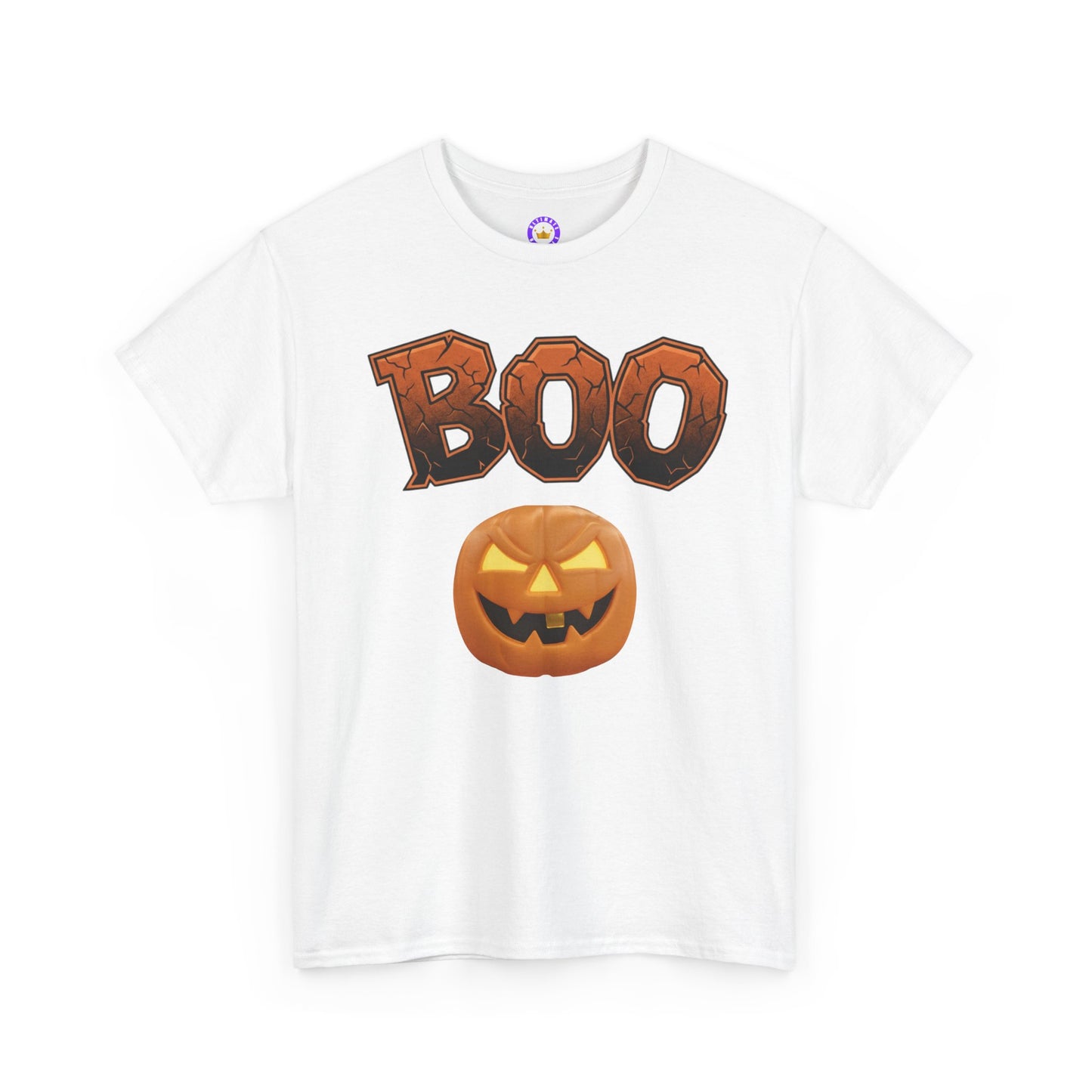 Halloween Boo T-Shirt, Spooky Season Heavy Cotton Tee, Cute Ghost Fall Apparel, Unisex Trick or Treat Top, Pumpkin Patch Outfit