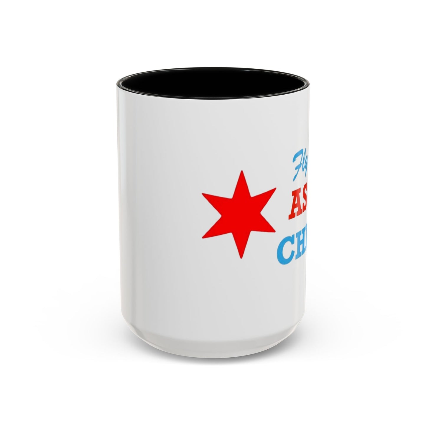 Fly As Chi Coffee Mug with Bold Typography, Perfect for Chicago Lovers, Unique Gift, Travel Mug, Fun Office Décor, Everyday Use