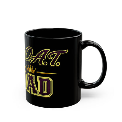 GOAT Dad Black Mug — World's Best Dad Coffee Cup (11oz/15oz)
