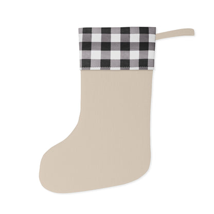 Dear Santa Yo' Bitch Christmas Stocking | Plaid Cuff, Funny Holiday Saying
