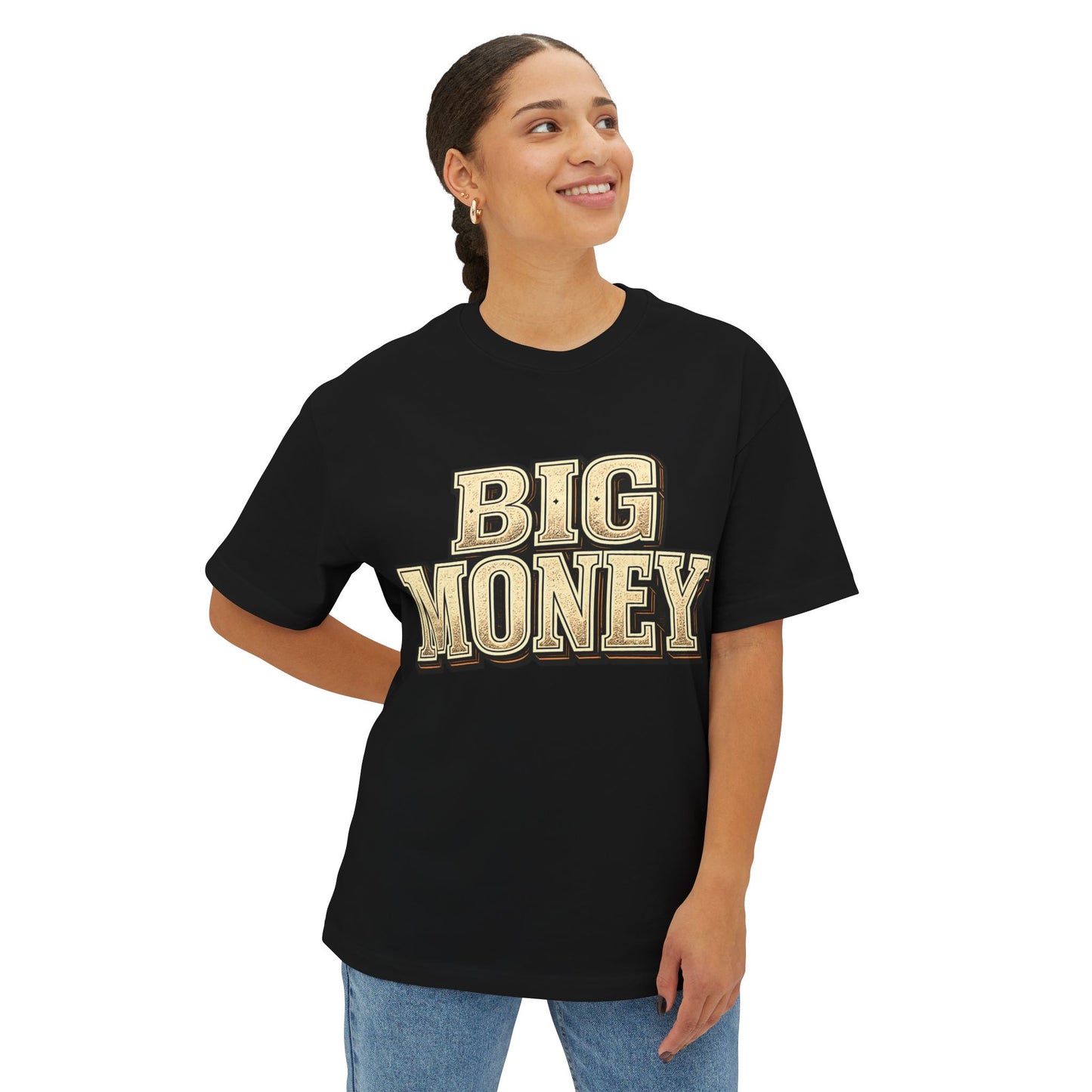 Big  Money Graphic Tee — Oversized Boxy Money Shirt