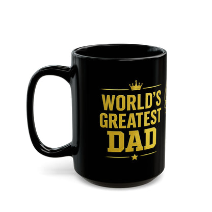 GOAT Dad Black Mug — World's Best Dad Coffee Cup (11oz/15oz)