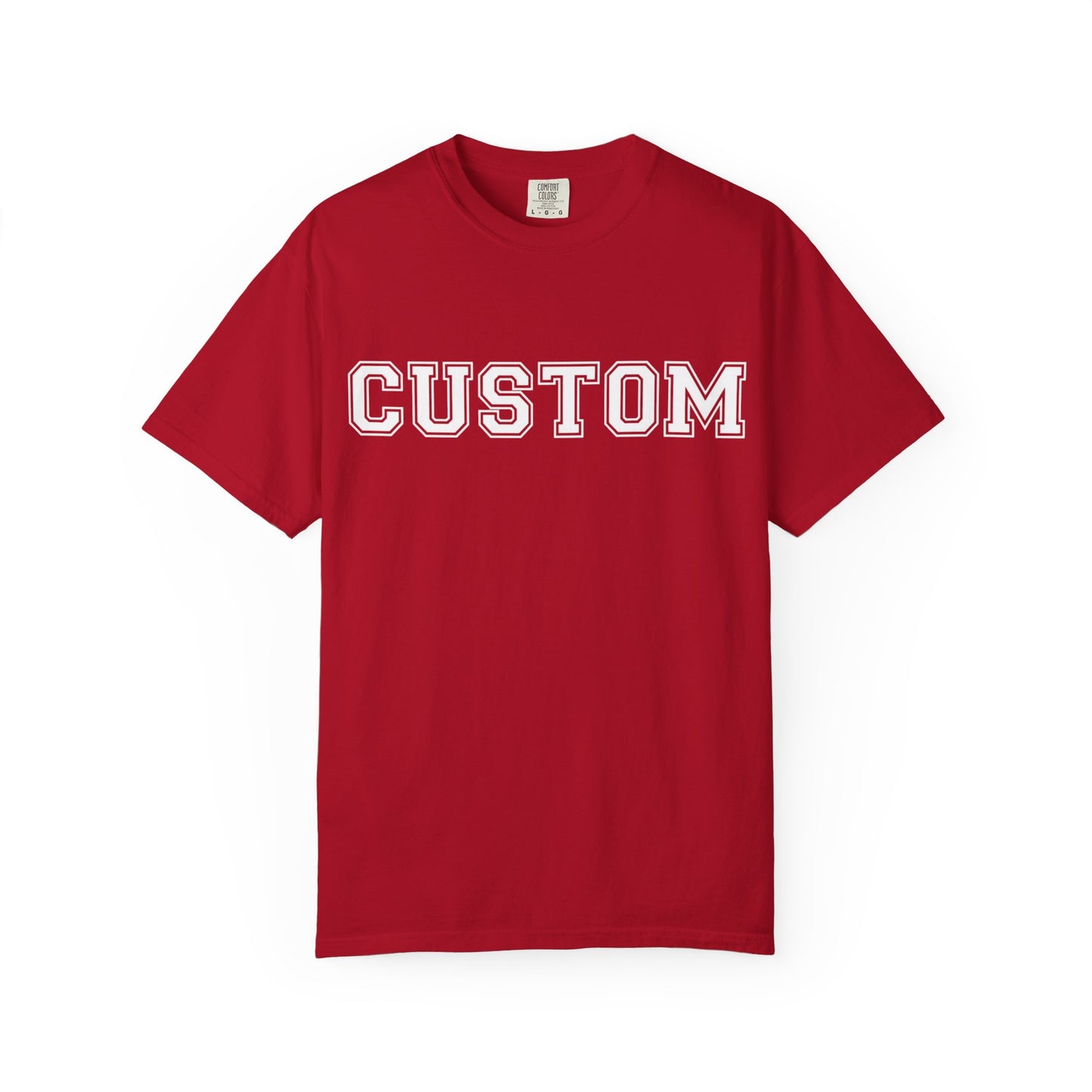 Customizable Tee, (Red & Orange), Casual Style, Perfect for Gifts, Birthdays, and Everyday Wear, Unique Personalized Tee