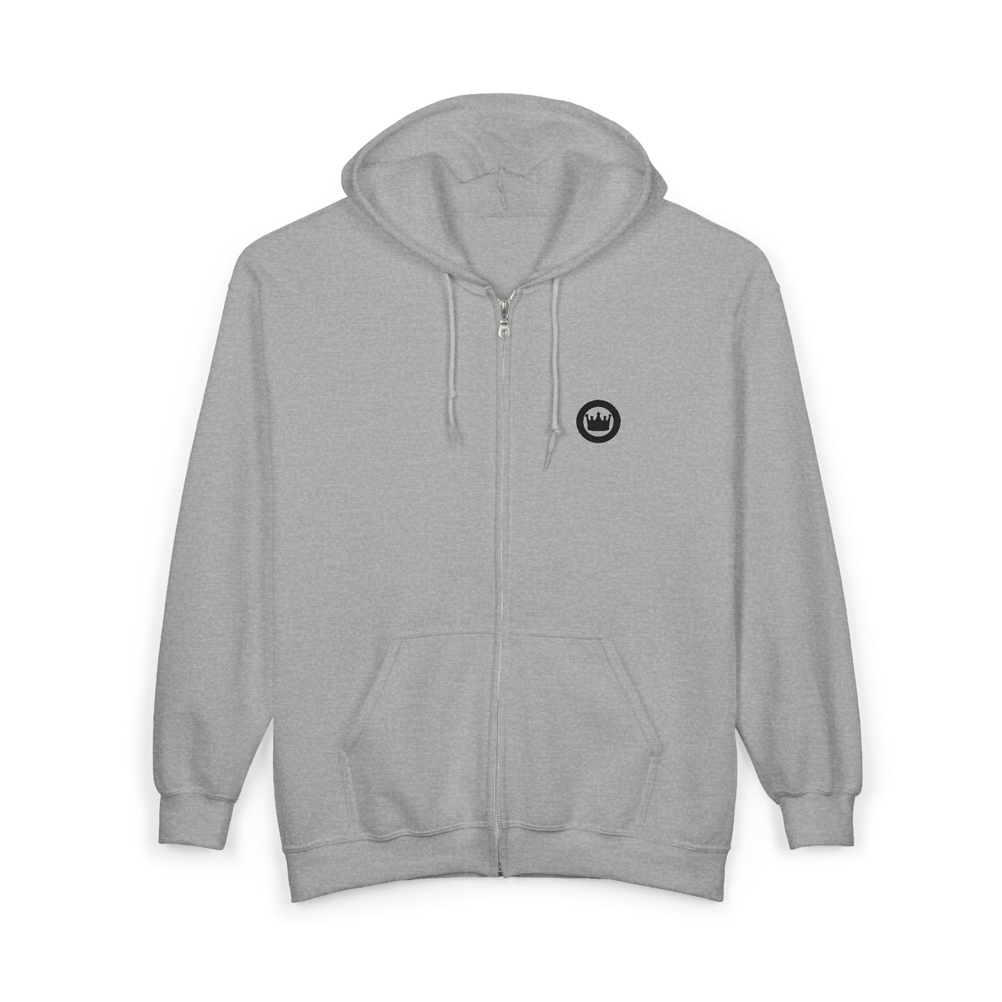 Ultimate Hoodie  Crown Logo Zip Hoodie | Small Chest Emblem, Casual Streetwear
