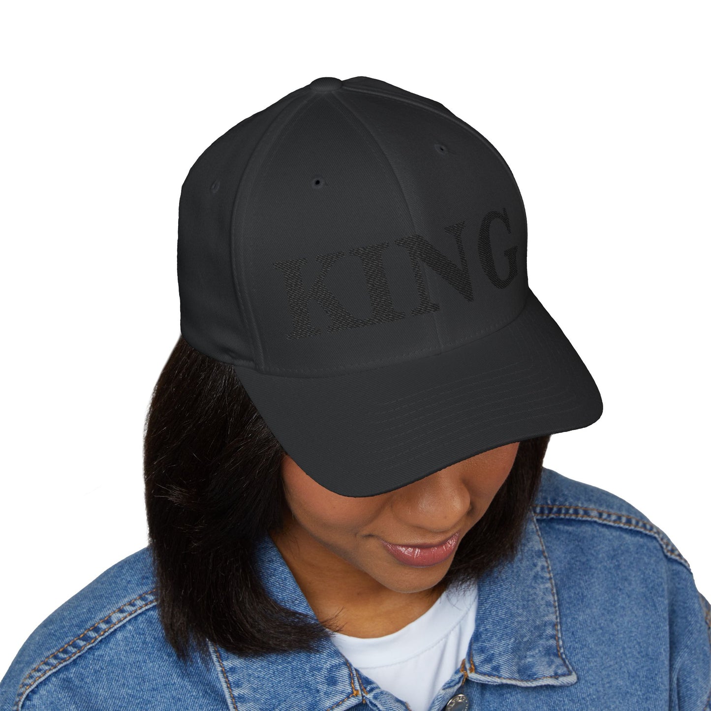 KING All Black Cap | Casual Hat, Gift for Him, Summer Accessory, Everyday Wear