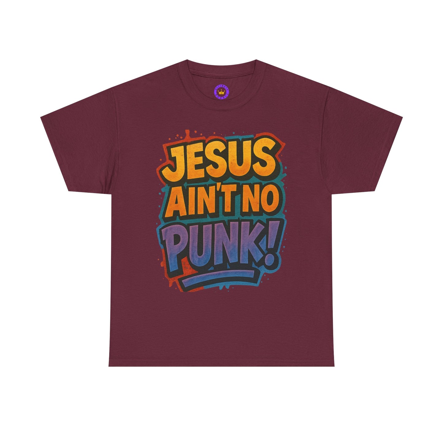 Jesus Ain't No Punk! Tee, Graphic Tee for Men, Streetwear, Casual Wear, Christian Apparel, Gift for him