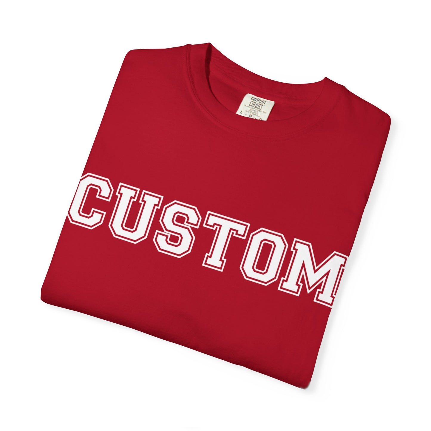 Customizable Tee, (Red & Orange), Casual Style, Perfect for Gifts, Birthdays, and Everyday Wear, Unique Personalized Tee